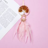 Simple Car Hanging Window Sill Pendant Tree Of Life Feather Decoration main image 4