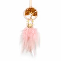 Simple Car Hanging Window Sill Pendant Tree Of Life Feather Decoration main image 3