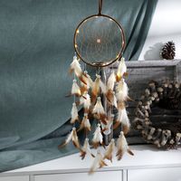 Retro Dream Catcher Wind Chime Feather Home Ornament Holiday Gift Pendant main image 1