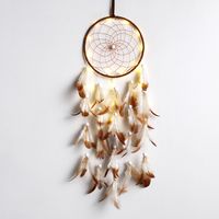 Retro Dream Catcher Wind Chime Feather Home Ornament Holiday Gift Pendant main image 4