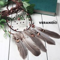 Retro Bell Dream Catcher Pendant Feather Ornament Decoration main image 6