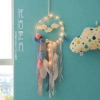 Cute New Cloud Dream Catcher Wind Chime Tassel Pendant Ornament Decoration sku image 3