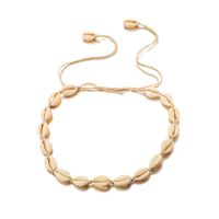Fashion Hand-woven Shell Stitching Bracelet Necklace Set sku image 3