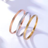 Fashion Rhombus Plaid Stainless Steel 18k Gold-plated Couple Three-color Bracelet main image 3