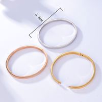 New Fashion Letter Stainless Steel 18k Gold-plated Letter Three-color Bracelet main image 4