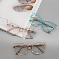 New  Fashion Cat Eye Glasses Plain Face Transparent Flat Mirror main image 4