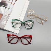 New  Fashion Cat Eye Glasses Plain Face Transparent Flat Mirror main image 6