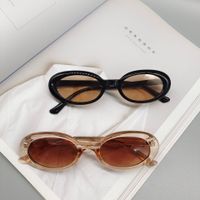 Fashion New Oval Small Frame Leopard Pattern Sunglasses Wholesale main image 5