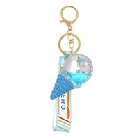 Children's Pendant Ice Cream Crystal Ball Quicksand Keychain Pendant main image 6