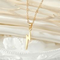 Alloy Lightning Earring Necklace Set Electroplating Gold Silver Irregular Jewelry main image 3