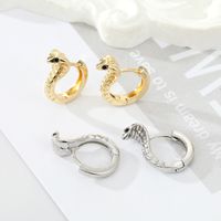 Fashion Jewelry Snake Shaped Cobra Animal Alloy Earrings main image 1