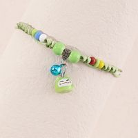 Fashion Green Beaded Bracelet Bell Pendant Adjustable Bracelet main image 5
