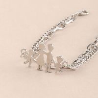 Family Metal Double-layer Superimposed Adjustable Fashion Alloy Jewelry Bracelet main image 5