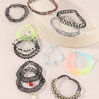 New Fashion Hollow Chain Short Contrast Color Choker Neckband Wholesale main image 4