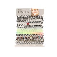 Neue Mode Hohle Kette Kurze Kontrast Farbe Halsband Großhandel main image 6