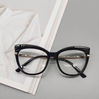 New  Fashion Cat Eye Glasses Plain Face Transparent Flat Mirror sku image 2