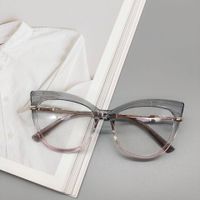 New  Fashion Cat Eye Glasses Plain Face Transparent Flat Mirror sku image 5
