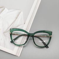 New  Fashion Cat Eye Glasses Plain Face Transparent Flat Mirror sku image 7