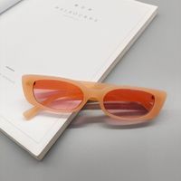 Fashion Geometric Transparent Solid Color Square V-shaped Sunglasses Wholesale sku image 2