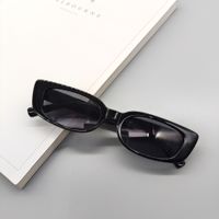 Fashion Geometric Transparent Solid Color Square V-shaped Sunglasses Wholesale sku image 6
