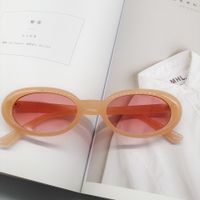 Fashion New Oval Small Frame Leopard Pattern Sunglasses Wholesale sku image 3