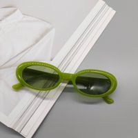 Fashion New Oval Small Frame Leopard Pattern Sunglasses Wholesale sku image 7