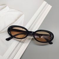 Fashion New Oval Small Frame Leopard Pattern Sunglasses Wholesale sku image 4