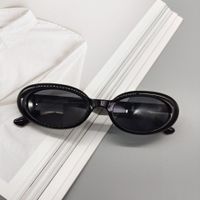 Fashion New Oval Small Frame Leopard Pattern Sunglasses Wholesale sku image 5