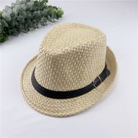 Men's And Women's Straw Hats Spring And Summer Jazz Hats Beach Hats sku image 3