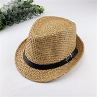 Men's And Women's Straw Hats Spring And Summer Jazz Hats Beach Hats sku image 4
