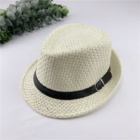 Men's And Women's Straw Hats Spring And Summer Jazz Hats Beach Hats sku image 5