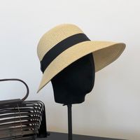 Simple Big Brim Straw Hat Female Summer Beach Holiday Seaside Sun Hat sku image 2