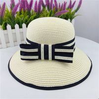 Women's Spring And Summer Fashion Beach Foldable Casual Face-covering Grass Hat sku image 2