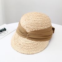Korean Casual Raffia Straw Peaked Hat Female Sunshade Sun Hat sku image 5