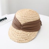 Korean Casual Raffia Straw Peaked Hat Female Sunshade Sun Hat sku image 6