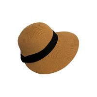 Simple Big Brim Straw Hat Female Summer Beach Holiday Seaside Sun Hat main image 5