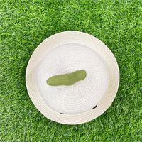 Fashion Solid Color Summer Children Straw Hat Sapling Hat Wholesale main image 5