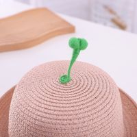 Fashion Grass Contrast Color Baby Straw Hat Children's Sunshade Hat Wholesale main image 5