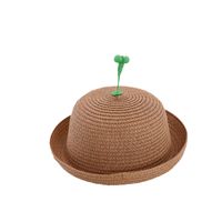 Fashion Grass Contrast Color Baby Straw Hat Children's Sunshade Hat Wholesale main image 6