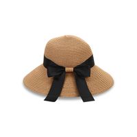 Bow Knot Fisherman Hat Holiday Seaside Beach Hat Big Brim Straw Hat main image 6
