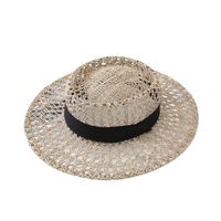 New Straw Hat Women's Breathable Salty Grass Woven Travel Sun Hat main image 6