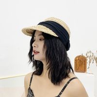 Korean Casual Raffia Straw Peaked Hat Female Sunshade Sun Hat main image 3