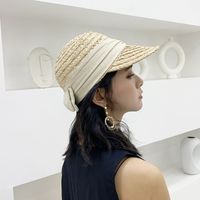 Korean Casual Raffia Straw Peaked Hat Female Sunshade Sun Hat main image 5