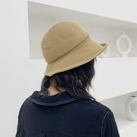 Simple Folded Front Long Back Short Straw Hat Elegant Sunshade Basin Hat main image 3