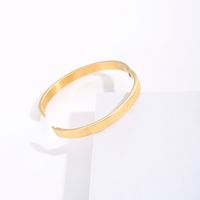 Simple New Stainless Steel Electroplating 18k Gold Fashion Bracelet main image 3