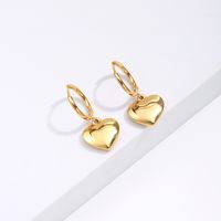 Simple Style Heart 201 Stainless Steel 18K Gold Plated main image 1