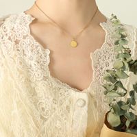 My Little Lucky Cape Love Wave Pattern Round Good Luck Clavicle Collar Nihaojewelry Al Por Mayor sku image 11