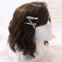 Juego De Pinzas Para El Cabello Con Estilo Creativo De Peine De Tijeras De Diamantes De Imitación De Plata De 2 Piezas main image 5