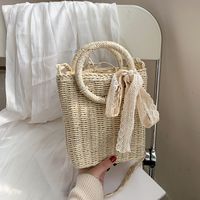 Straw Woven Fashion Spring And Summer New Shoulder Messenger Bags20*19*8cm main image 2