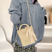 Straw Woven Fashion Spring And Summer New Shoulder Messenger Bags20*19*8cm main image 5